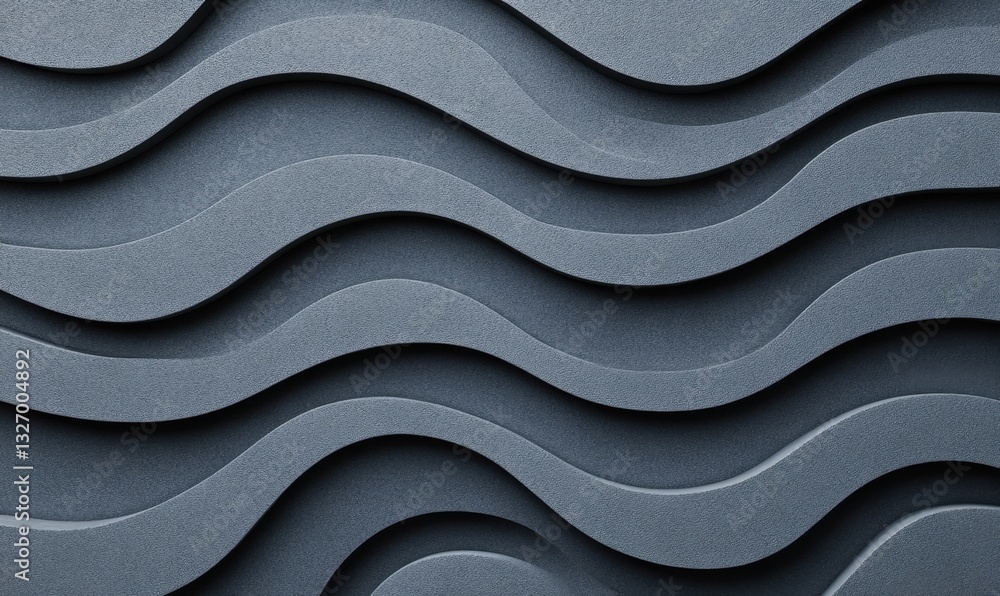 Poster abstract gray wave pattern background for design or texture