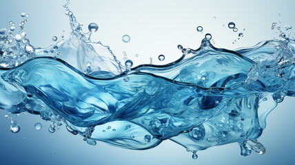 Water waves on a blue background. World Water Day