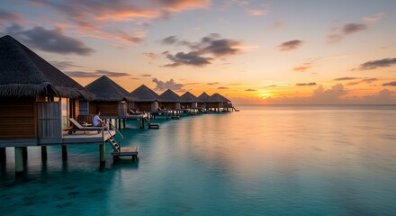 Obraz premium Idyllic Tropical Beach Sunrise