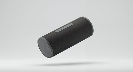 Sleek Cylindrical Bluetooth Speaker: Immersive Audio Experience