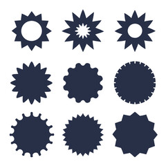 Fototapeta premium set of vector icons of blots