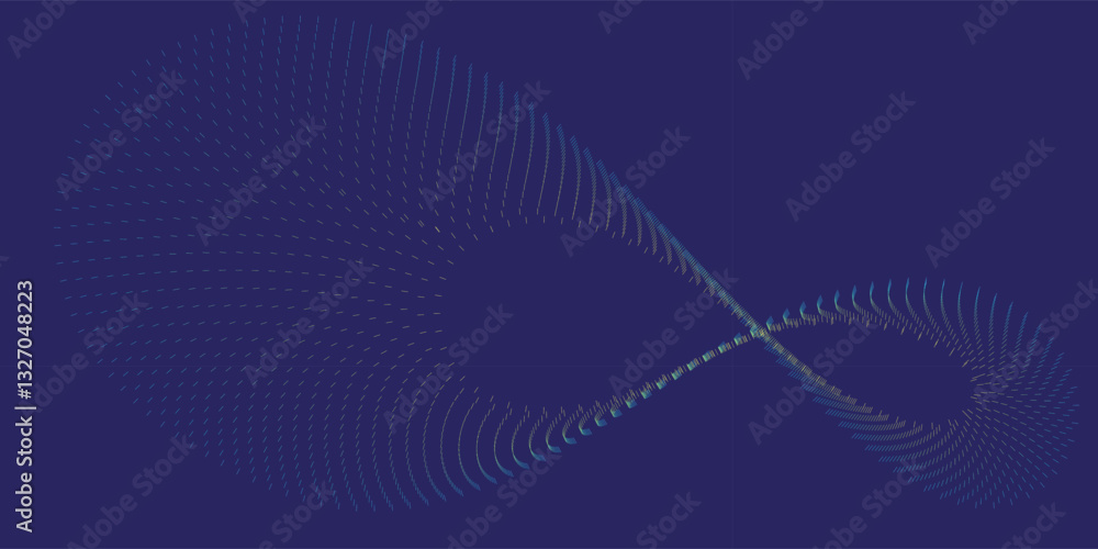 Poster technology abstract lines on white background. undulate grey wave swirl, frequency sound wave, twist