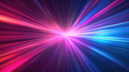 Abstract of neon light glowing with digital technology design. High tech vivid laser illuminated with contemporary concept in cyberspace style perfect for cyber theme background and wallpaper. AIG53.