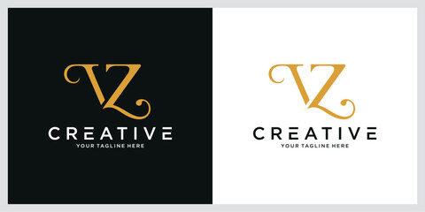 Initial VZ Logo Design Vector template © klik_art