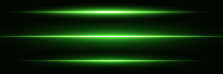 Glowing green stripes. Laser beams. light lines of movement and speed in neon color.Vector illustration.EPS 10.
