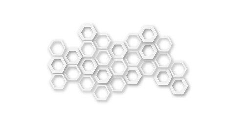 Futuristic Abstract White and Grey Hexagonal Technology-Inspired Geometric Pattern for Modern Website Templates, Digital Wallpapers, and Professional Design Applications
