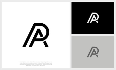 Letter RA Logo Template Design Vector Illustration. Initial RA Logo.