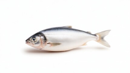 Fresh fish on a clean white background