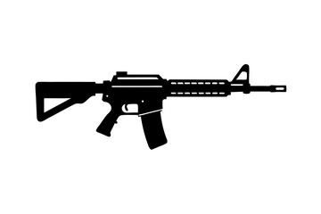 vector illustration of a rifle
