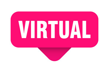 virtual sticker. virtual sign on transparent background