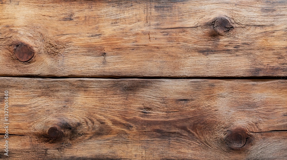 Poster closeup view of rustic wooden surface with natural texture and grain : generative ai