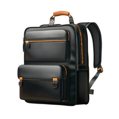 backpack isolated on transparent background.
