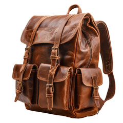 backpack isolated on transparent background.