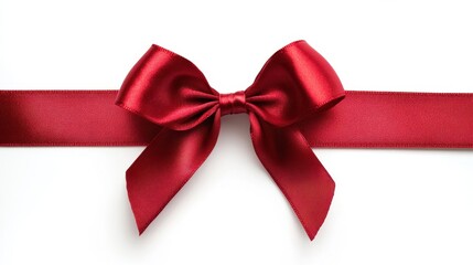 Elegant Traditional Red Holiday Ribbon Bow