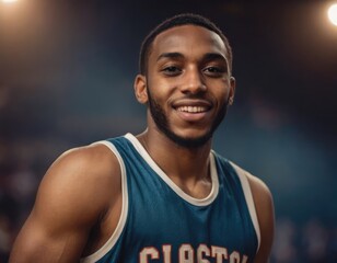 Fototapeta premium A basketball player who proudly wears the number 35 on his jersey