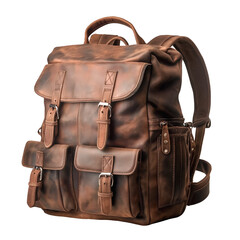 backpack isolated on transparent background.