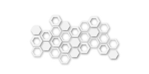 Futuristic Abstract White and Grey Hexagonal Technology-Inspired Geometric Pattern for Modern Website Templates, Digital Wallpapers, and Professional Design Applications

