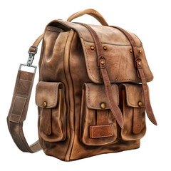 backpack isolated on transparent background.