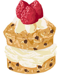 cake, food, dessert, sweet, chocolate, cream, birthday, pastry, delicious, vector, celebration, strawberry, fruit, pie, illustration, bakery, tasty, isolated, sugar, cherry, brown, berry, baked, snack