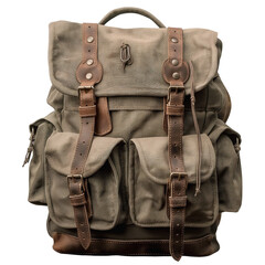 backpack isolated on transparent background.
