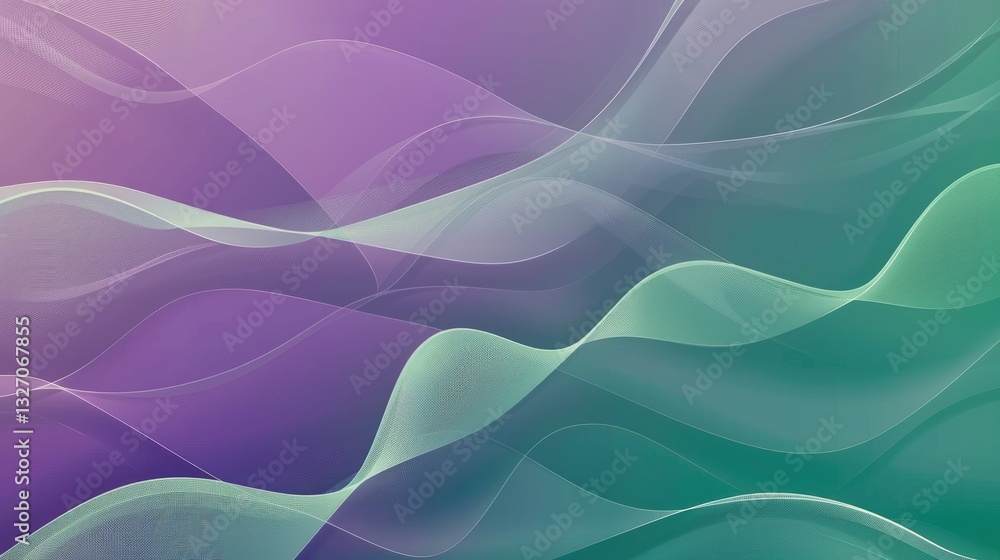 Aufkleber abstract network connections with glowing nodes on a blue and purple background. background image of