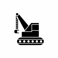 creative details harbor crane icon vector illustration