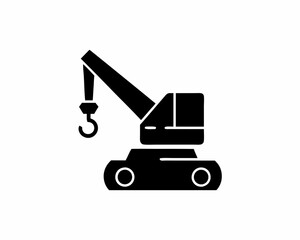 creative details harbor crane icon vector illustration