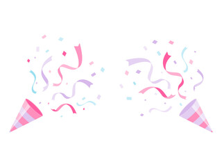 パーティ　クラッカー ／Party cracker　リボン　紙吹雪