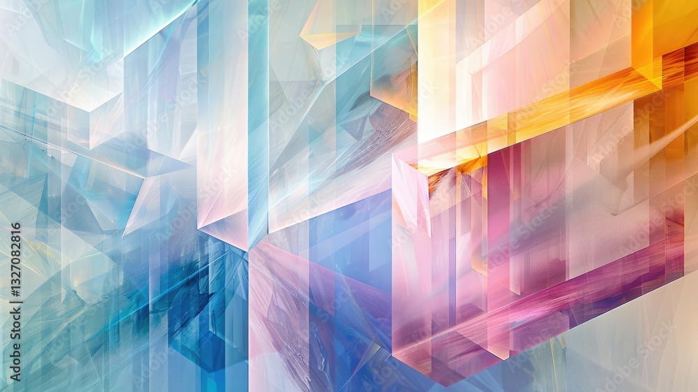 Aufkleber abstract picture colorful luxurious gem patterns with complex details of various crystals with sharp