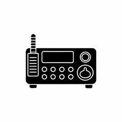 creative details marine radio icon vector illustration