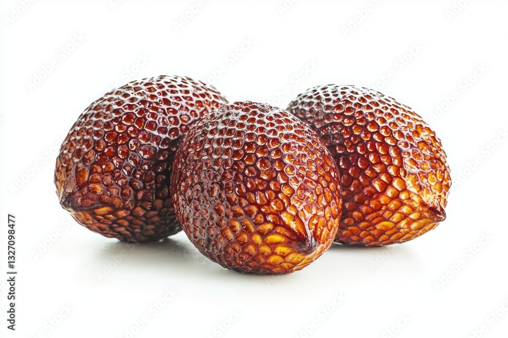 Poster three salaks forming a triangle arrangement with intricate scales and captivating visual details on 
