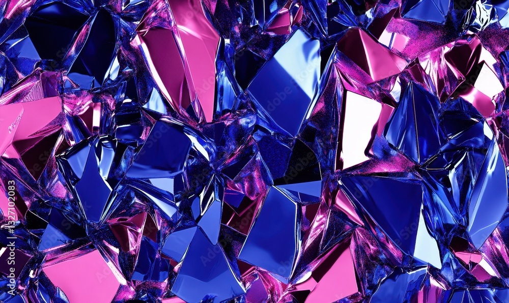 Poster abstract metallic shards background, ideal for digital art and design projects