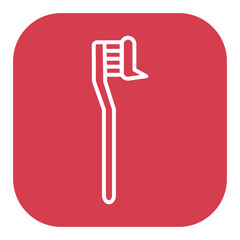 Tooth Paste on Brush Icon