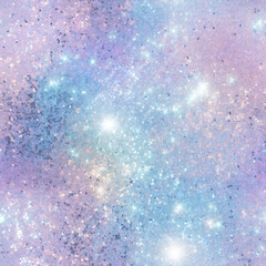 Holographic iridescent rainbow color glitter shiny seamless pattern textured background design 