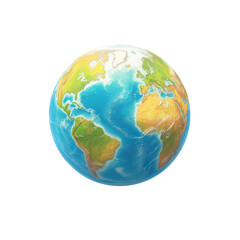 Fototapeta premium globe showing continents, oceans, and landmasses, representing our planet