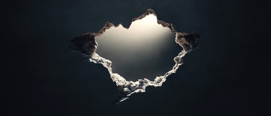 A hole in the sky with smoke emitting from it, suggesting an apocalyptic or catastrophic event