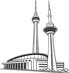 Image of tower in berlin printed on Printed Glass Splashbacks