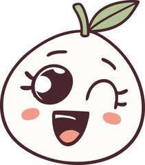 apple with a smile