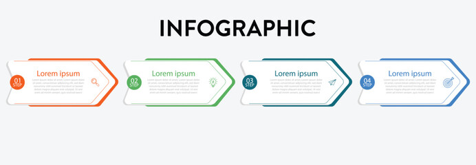 Business Infographic Visualization Template Vector Illustration Design