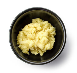 bowl of grated ginger