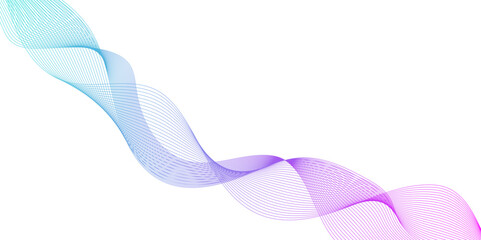 abstract color gradient technology blend smooth wave lines, geometric abstract lines pattern or wavy stripes for business background, smooth and dynamic speed wave patterns technology lines.