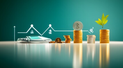 An infographic illustrating the relationship between financial inclusion, banking services, and financial literacy, with icons and charts