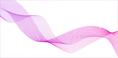 Geometrical and business and technology concept blend line abstract grey wave on white background, Dynamic curved flowing lines abstract background, technology and sound wave pattern background.