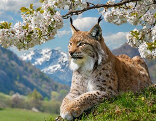 Obraz premium Tier in der Landschaft