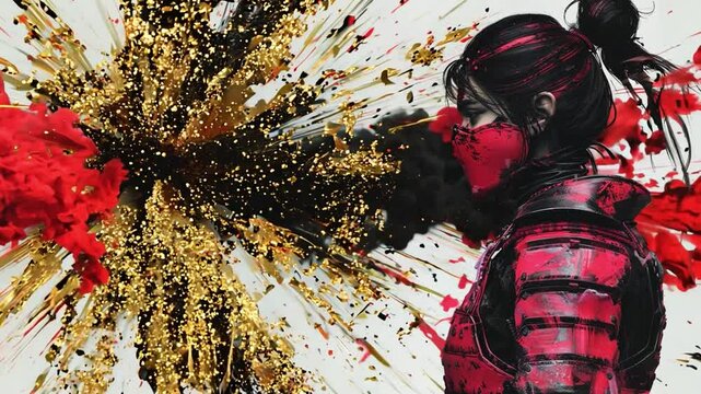 侍ループグラフィックエフェクト