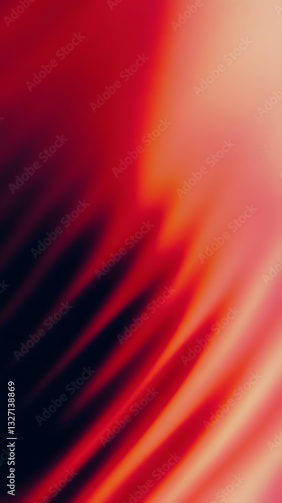 Poster abstract image displaying swirls of red and orange hues