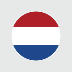 Netherlands Flag Sphere Vector