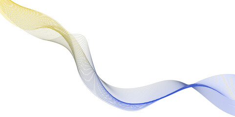 modern color gradient abstract curved wave lines on white background, smooth and dynamic speed wave patterns technology lines, Wavy flowing curve pattern of digital modern technology and geometry.