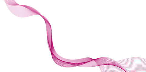 modern color gradient abstract curved wave lines on white background, smooth and dynamic speed wave patterns technology lines, Wavy flowing curve pattern of digital modern technology and geometry.