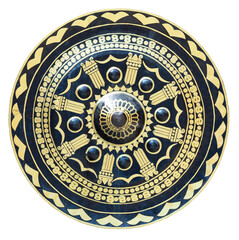 Thai traditional gong isolated on transparent background.